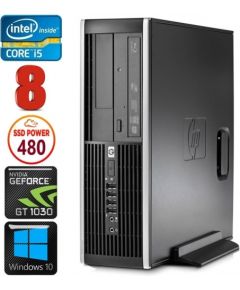 HP 8100 Elite SFF i5-750 8GB 480SSD GT1030 2GB DVD WIN10