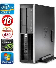 HP 8100 Elite SFF i5-750 16GB 480SSD GT1030 2GB DVD WIN7Pro