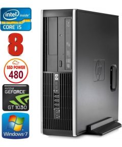 HP 8100 Elite SFF i5-750 8GB 480SSD GT1030 2GB DVD WIN7Pro
