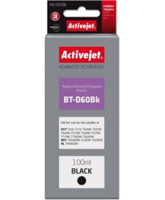 Activejet AB-D60BK ink (replacement Brother BT-D60BK; Supreme; 100 ml; black)
