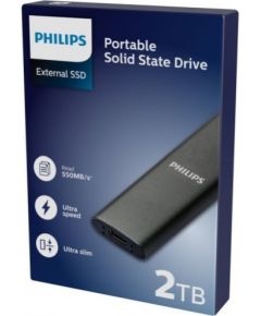 Philips External SSD 2TB Ultra speed Space grey