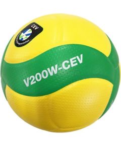 Piłka siatkowa meczowa Mikasa żółto-zielona V200W CEV / 5