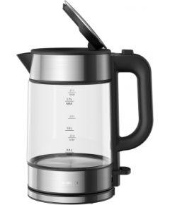 Xiaomi Electric Glass Kettle EU Electric, 2200 W, 1.7 L, Glass, 360° rotational base, Black Stainles