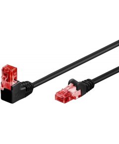 Goobay Patch Cable 51515 Cat 6, U/UTP, Black, 1 m
