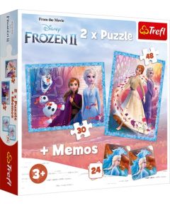 TREFL Pužļu komplekts 30+48 un Memo 24 "Frozen 2"