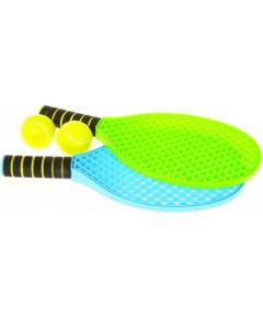 Mochtoys Теннис комплект пластм. ракетки и 2 мягких мячика детям 40 см 561434