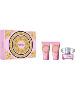 Versace Bright Crystal komplekts sievietēm (50 ml. EDT + 50 ml. ķermeņa losjons + 50 ml. dušas želeja)