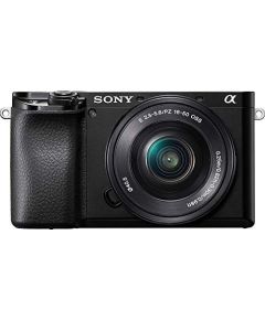 Sony Alpha 6100 black with lens AF E 16-50mm 3.5-5.6 OSS PZ