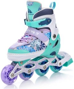 Skrituļslidas Meteor 4w1 Blueberry M 34-37 Skrejriteņi bērniem
