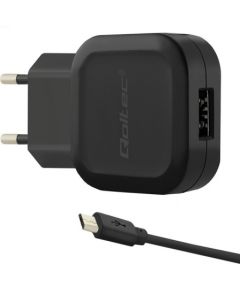 Qoltec 50195 Charger 12W | 5V | 2.4A | USB + Micro USB cable