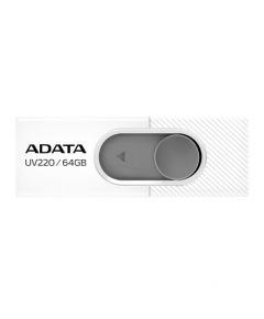 Adata Flash Drive UV220, 64GB, USB 3.0, white and grey