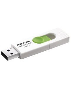 Adata Flash Drive UV320, 64GB, USB 3.0, white and green