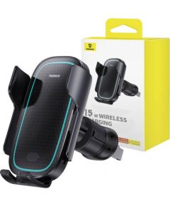 Wireless Charging Car Mount Baseus MilkyWay Pro 15W (black)