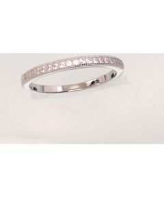 Серебряное кольцо #2101479(PRh-Gr)_CZ, Серебро 925°, родий (покрытие), Цирконы, Размер: 15.5, 1.6 гр.