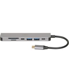 IBOX HUB USB IUH3SL4K SLIM USB3.2 HDMI 4K PD100W