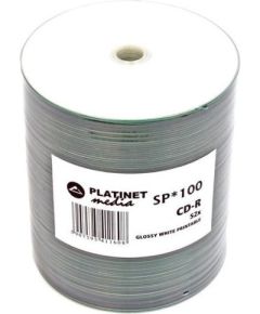 Platinet CD-R 700MB 52x Glossy Print 100gb. spindle iepakojums