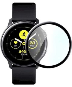 Fusion Nano 9H aizsargstikls pilnam ekrānam Samsung Galaxy Watch Active 2 44 mm melns