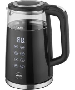 ELDOM Kettle NEVO, 2200 W, 1.7 L, temperature control, plastic + glass