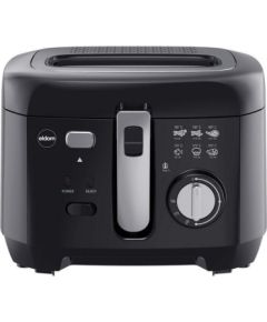 ELDOM Fryer FREET, 2.5 L, 400 g of fries, temperature regulator, removable oil tank, black