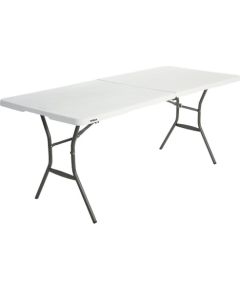 Lifetime Stół składany w pół 183 cm biały granit (80471)