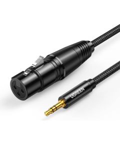UGREEN AV131 Female XLR cable for jack 3.5 men - 2m (black)