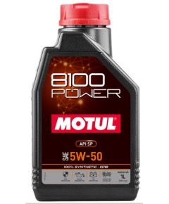 MOTUL 8100 POWER 5W50 1L API SP 100% Esteru sintēzes motoreļla