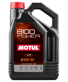MOTUL 8100 POWER 5W50 5L API SP 100% Esteru sintēzes motoreļla