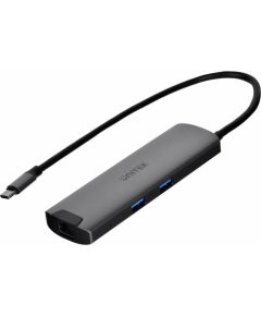 UNITEK ACTIVE HUB USB-C 5GBPS, HDMI RJ-45 PD 100W