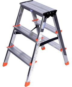 Krause Dopplo double-sided step ladder silver Лестницы / подмости