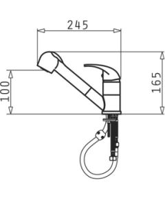 Pyramis Fido Karbon kitchen mixer 090 921 938