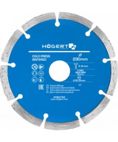 Dimanta griešanas disks Hogert HT6D752; 230 mm