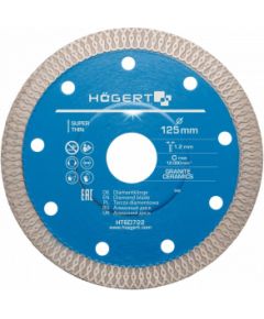 Dimanta griešanas disks Hogert HT6D722; 125 mm