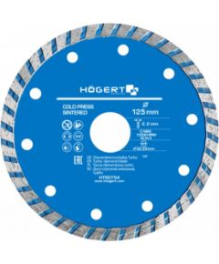Dimanta griešanas disks Hogert HT6D754; 125 mm