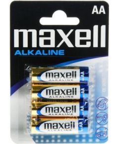 MAXELL alkaline battery LR6, 4 pcs.