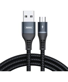 Cable USB Micro Remax Colorful Light, 2.4A, 1m (black)