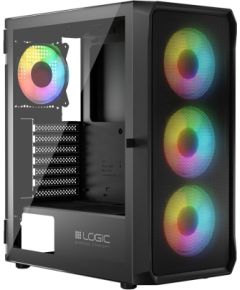 Logic 3 Logic PORTOS ARGB MINIDI USB 3.0 Case Black