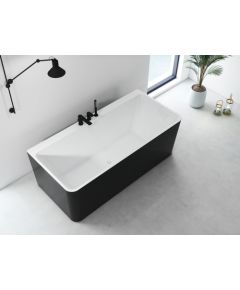 Vento Akrīla vanna ar maisītāju 170X80X60 melna (iekšā balta)