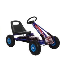Import Leantoys A-15 Go-Cart Blue Pumped Wheels