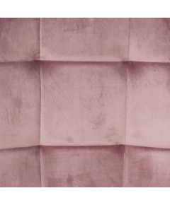 Стул RIMINI 48,5x59xH49,5/88см, обитые седенье, материал покрытия: розовая бархатная ткань, металлическая ножка