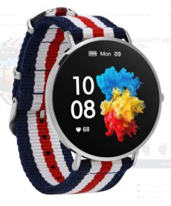 Garett Smartwatch Verona Silver Marina Sieviešu viedpulkstenis AMOLED / Bluetooth 5.0 / IP67 / GPS / SMS