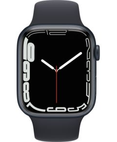 Apple Watch Series 7 45mm Aluminium GPS+Cellular - Midnight (Atjaunināts, stāvoklis kā jauns)