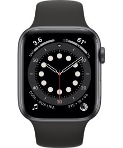 Apple Watch Series 6 44mm Aluminium GPS+Cellular - Space Gray (Atjaunināts, stāvoklis Ļoti labi)