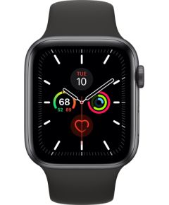 Apple Watch Series 5 44mm Stainless steel GPS+Cellular - Space Black (Atjaunināts, stāvoklis kā jauns)