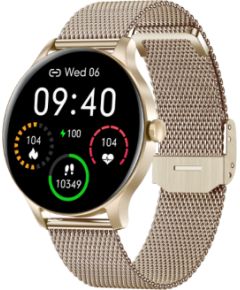 Garett Smartwatch Garett Classy gold steel Viedpulkstenis IPS / Bluetooth / IP68