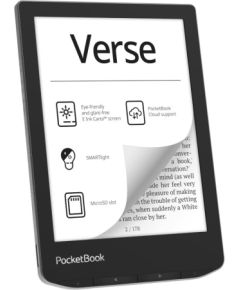 E-Reader POCKETBOOK Verse 6" 1024x758 1xUSB-C Micro SD Wireless LAN Grey PB629-M-WW