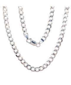 Серебряная цепочка Картье 4.1 мм, алмазная обработка граней #2400078, Серебро 925°, длина: 55 см, 18 гр.