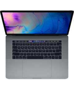 Apple MacBook Pro 2018 Retina 15" 4xUSB-C - Core i7 2.6GHz / 16GB / 512GB SSD - Space Gray (Atjaunināts, stāvoklis labi)