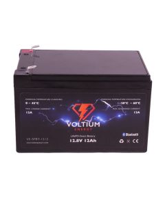 Litija akumulators LiFePO4 12.8V 12Ah F2 BT APP VOLTIUM ENERGY