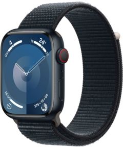Apple Watch 9 GPS + Cellular 45mm Sport Loop, midnight (MRMF3ET/A)