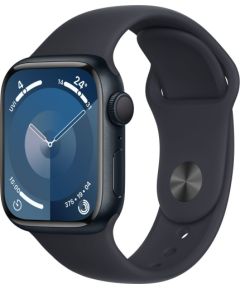 Apple Watch 9 GPS 41mm Sport Band M/L, midnight (MR8X3ET/A)